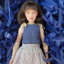 Маленькая авторская шарнирная кукла