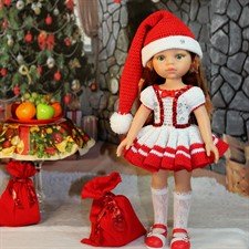 Новогодний наряд для кукол Paola Reina + подарок.(1) Цена с пересылкой.