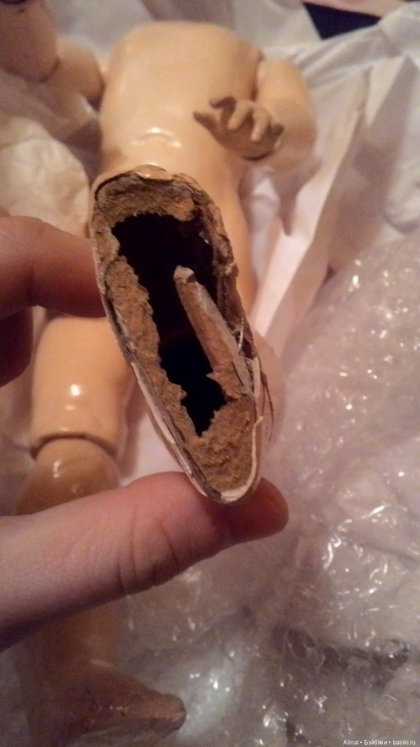 нога на просвет