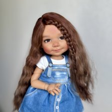 Парик для Meadow dolls Dumplings, Paola Reina и других куклой  с ОГ15 см.