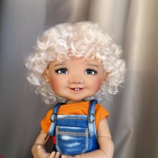 Парик для Meadow dolls Dumplings, Paola Reina и других куклой с ОГ 20 см.