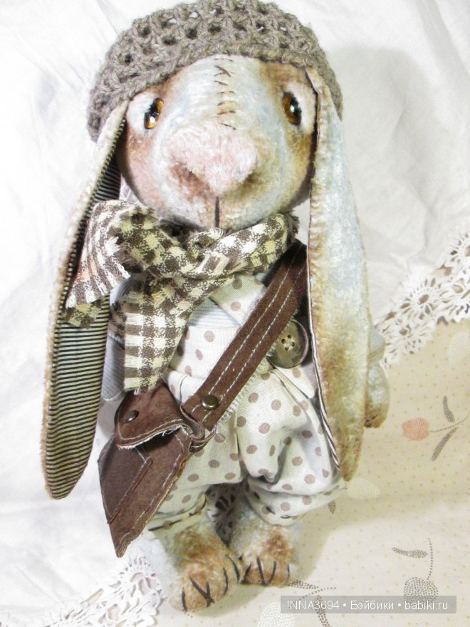 Вот такие плюшевые зайцы. Игрушки ручной работы Инны Будагян