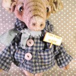 Поросенок плюшевый  Авторские игрушки Инны Будагян