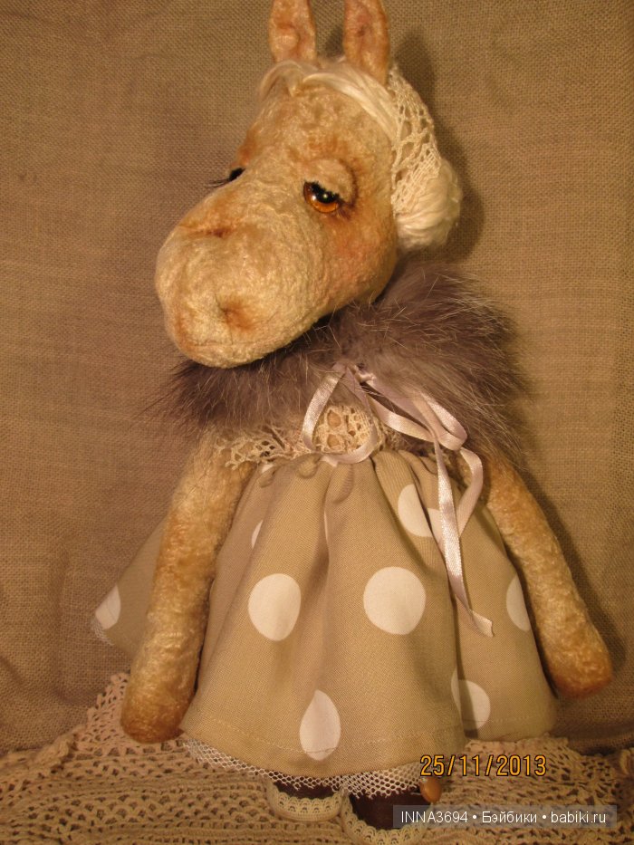 Лошадь плюшевая в мехах и не только. Игрушки ручной работы Инны Будагян (фото 3)