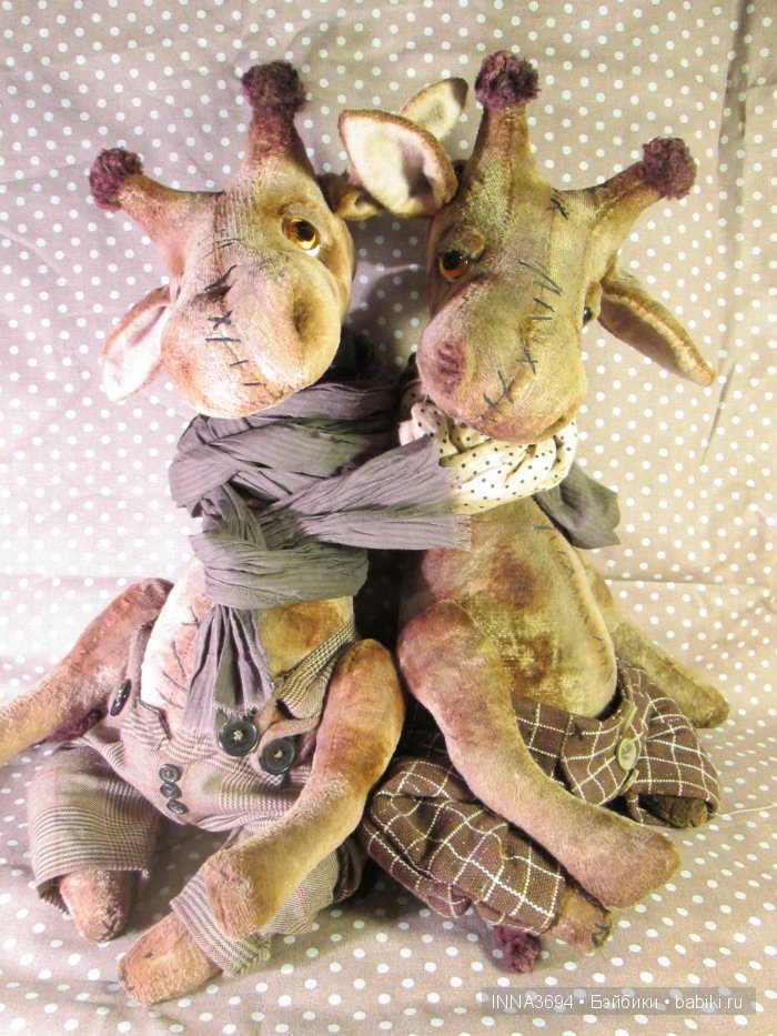 Один жираф хорошо, а два лучше. Игрушки ручной работы Инны Будагян (фото 5)