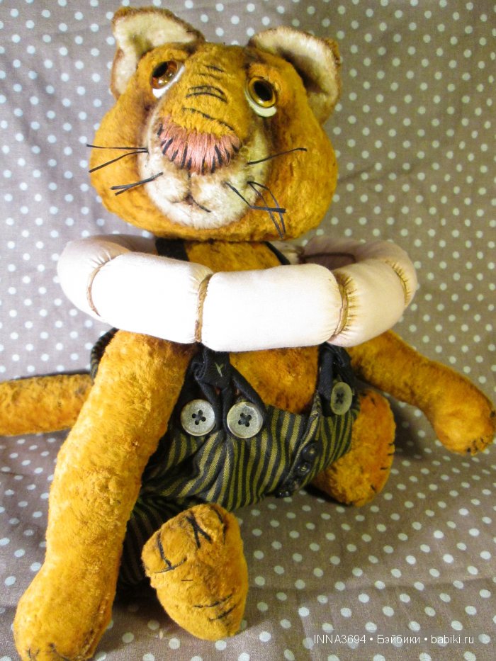 Кот с колбасой. Авторские игрушки Инны Будагян (фото 3)