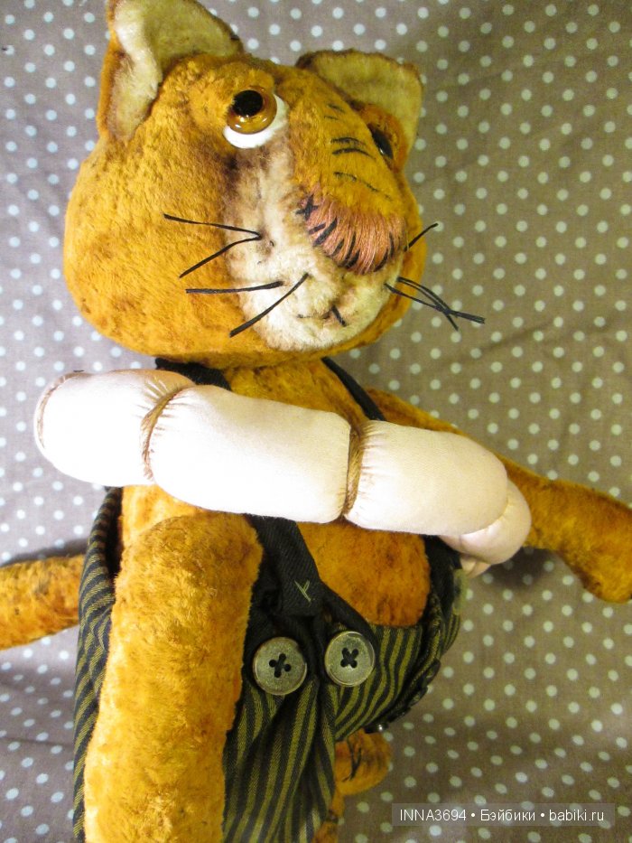 Кот с колбасой. Авторские игрушки Инны Будагян (фото 2)