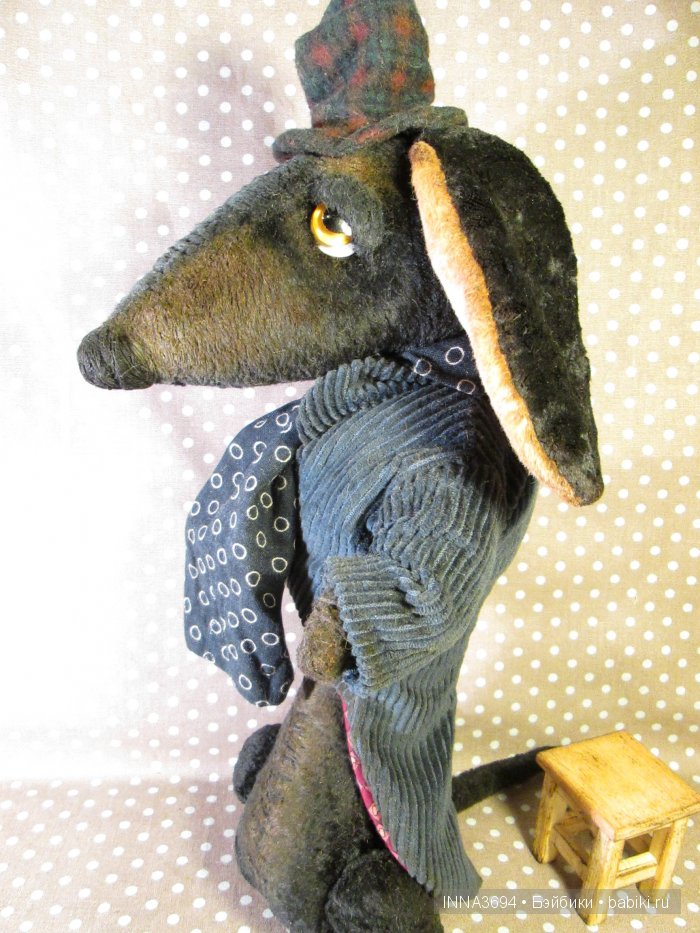 Такса плюшевая. Авторские игрушки Инны Будагян (фото 2)