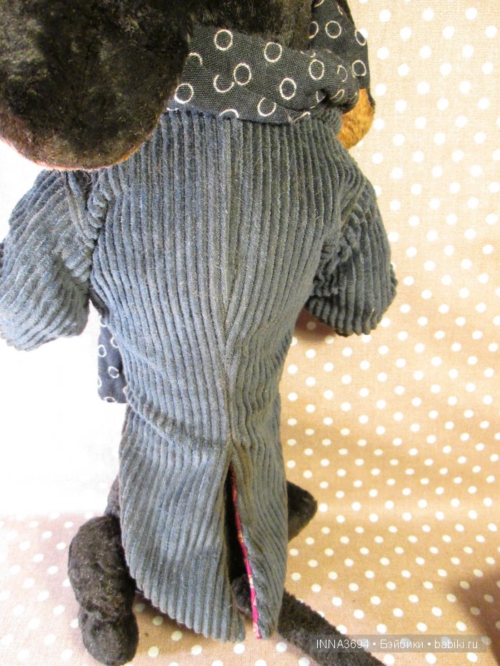 Такса плюшевая. Авторские игрушки Инны Будагян (фото 4)