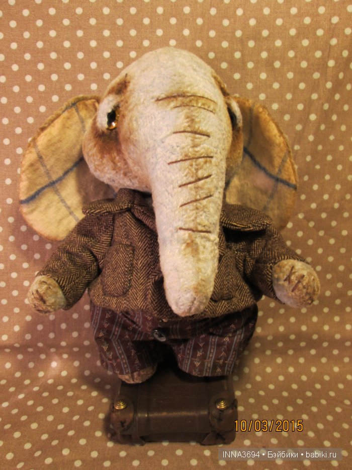 Плюшевые слоны. Авторские игрушки Инны Будагян (фото 3)