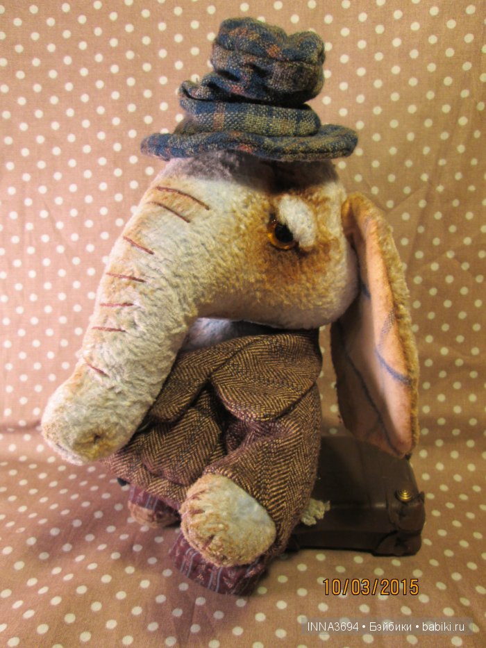 Плюшевые слоны. Авторские игрушки Инны Будагян