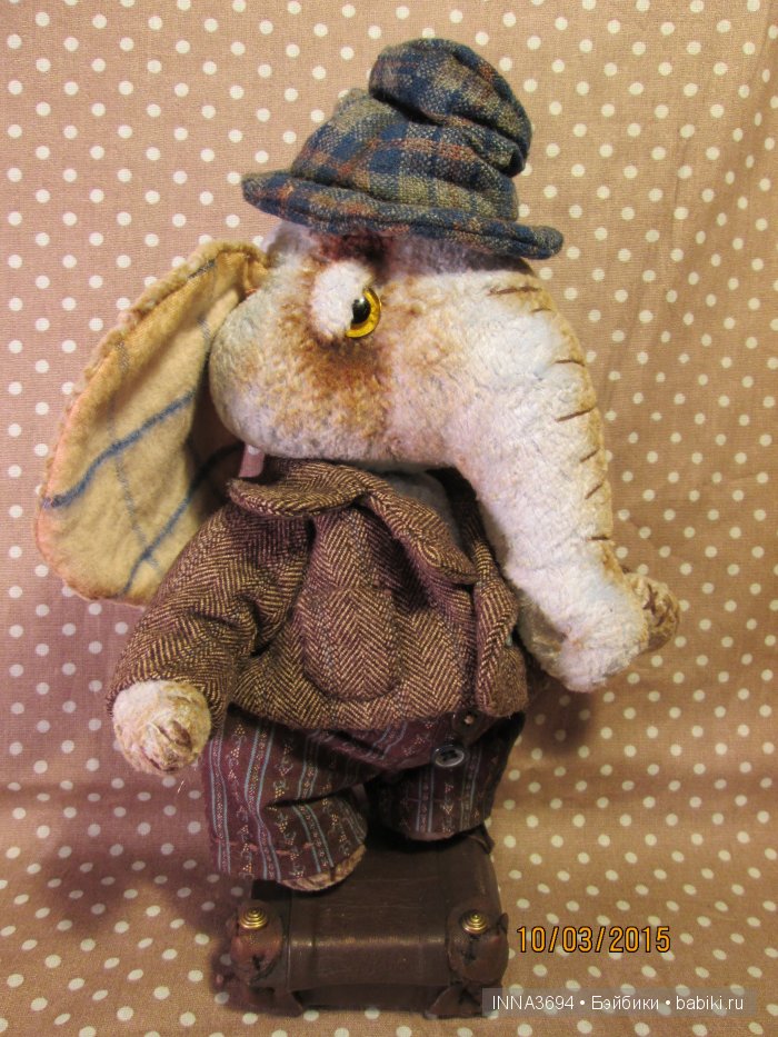 Плюшевые слоны. Авторские игрушки Инны Будагян (фото 2)