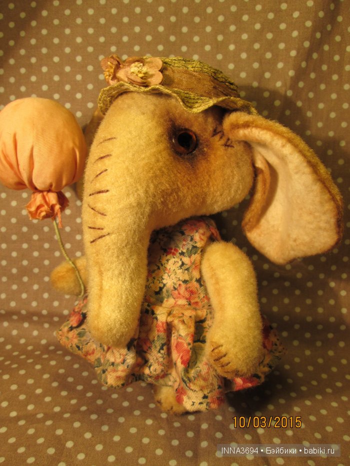 Плюшевые слоны. Авторские игрушки Инны Будагян (фото 4)