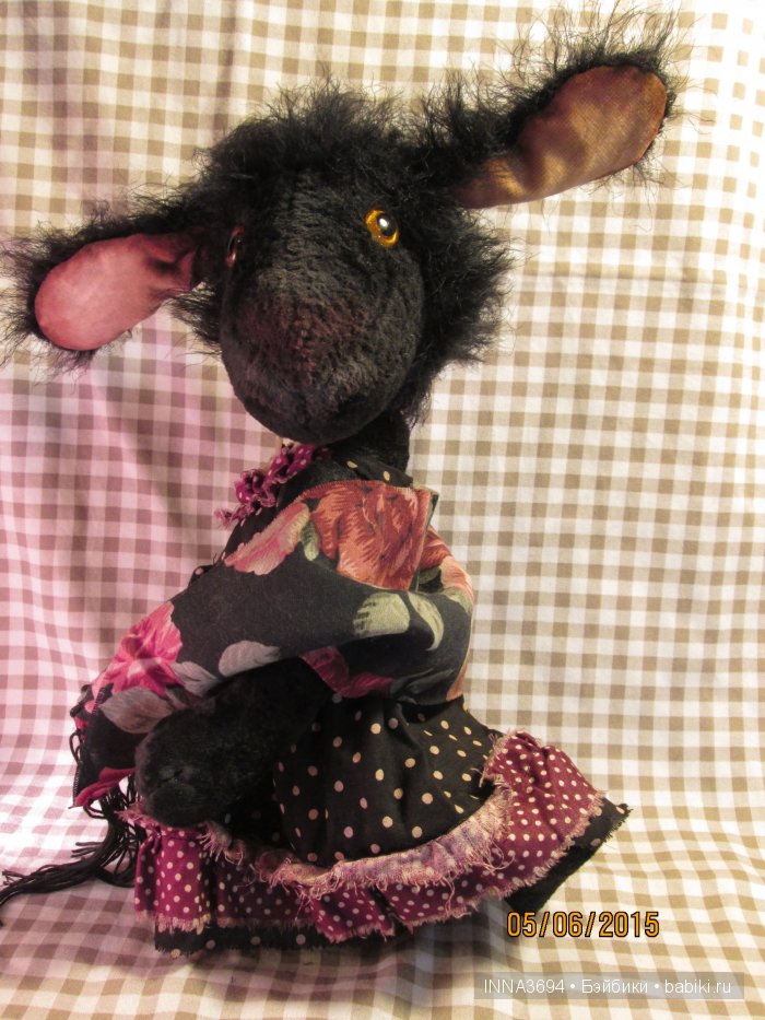 Овца с шалью. Игрушка ручной работы (фото 3)