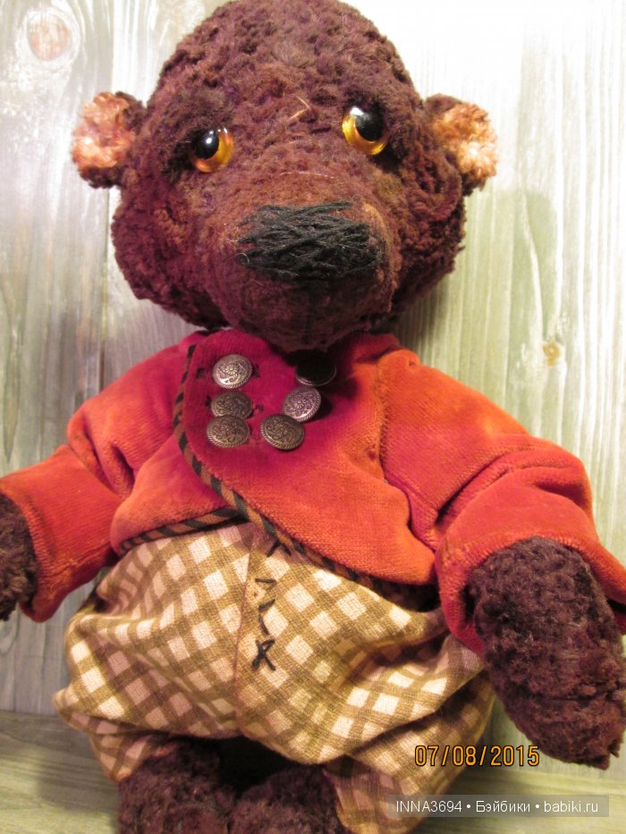 Медведь тедди с барабаном (фото 4)