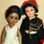 Жемчужины моей коллекции антикварная французская пара Petitcollin и кубинка 1970-х ивановской фабрики игрушек