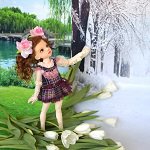 Моя Весна, маленькая школьница