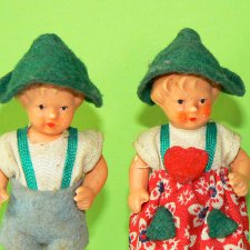 Керамические куколки Ари, высота 9 см