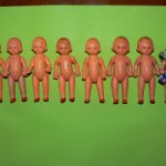 Резиновые куколки Тебу, высота 7 см