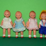 ГДРовские куколки "TEBU" -Теоdor Buschbaum, высота 9,5 см