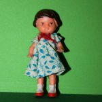 Резиновая куколка Ари Ari August Riedeler GmbH &Co. KG, ГДР, высота 8 см