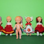Итальянскиe куколки со спящими глазками Galba, 8,5 см