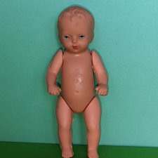 Резиновый пупсик Tebu Теоdor Buschbaum, ГДР, высота 9,5 см