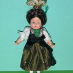 Немецкая куколка Plasticbaby, высота 9 см
