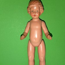 Керамическая куколка с рельефными волосами Tebu, высота 18 см