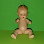 Керамический пупсик Hertwig с открытым ротиком, высота 10 см