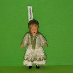 Куколка Schildkrot с рельефными волосами, высота 7 см