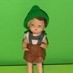 Резиновая куколка Ari, ГДР, высота 8 см