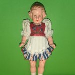 Очаровательная куколка-рельефка ECW-E. Christian Wittig, высота 18,5 см