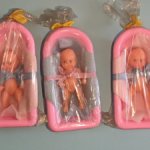 Пупсики резиновые в ванночке Ари Ari August Riedeler GmbH &Co KG, ГДР, высота 6 см