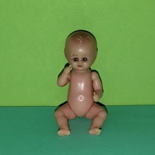 Итальянский пупсик со спящими глазками, высота 7.5 см