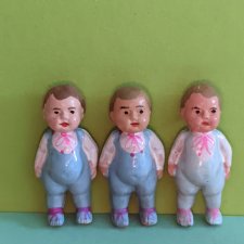 Редкие целлулоидные пупсики малыши Paul Muller, высота 5 см