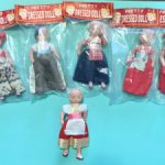 Маленькие винтажные японские куколки, новые, высотой 9,5 см.