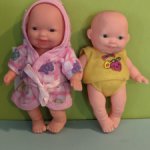 Очаровательные виниловые пупсики улыбашки, высота 12,5 см