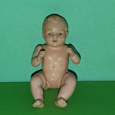 Довоенный целлулоидный пупсик Minerva, высота 7 см