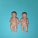 Целлулоидные пупсики Minerva с соской, высота 5 см