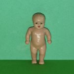 Редкий довоенный целлулоидный пупсик Minerva, высота 5 см