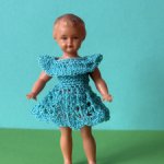 Куколка с рельефными волосами Emil Shwenk, высота 12 см