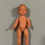 Целлулоидная куколка Celba с рельефными волосами, высота 7,5 см