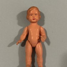 Целлулоидная куколка Celba с рельефными волосами, высота 7,5 см