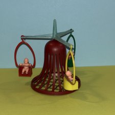 Очень редкая карусель с пупсиками, родом из детства, размер 12 см