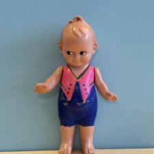 Целлулоидная куколка кьюпи Schildkrot, высота 11,5 см