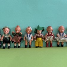 Куколки из колкого пластика Edi, родной аутфит, высота 7 см