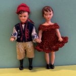 Резиновые куколки Ari парень и девушка, высота 11 см