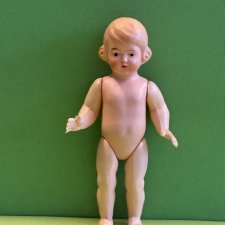 Целлулоидная куколка Schildkrot с рельефными волосами, высота 9,5 см