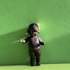 Целлулоидная куколка негритяночка кьюпик Hayn & Engels, высота 8 см